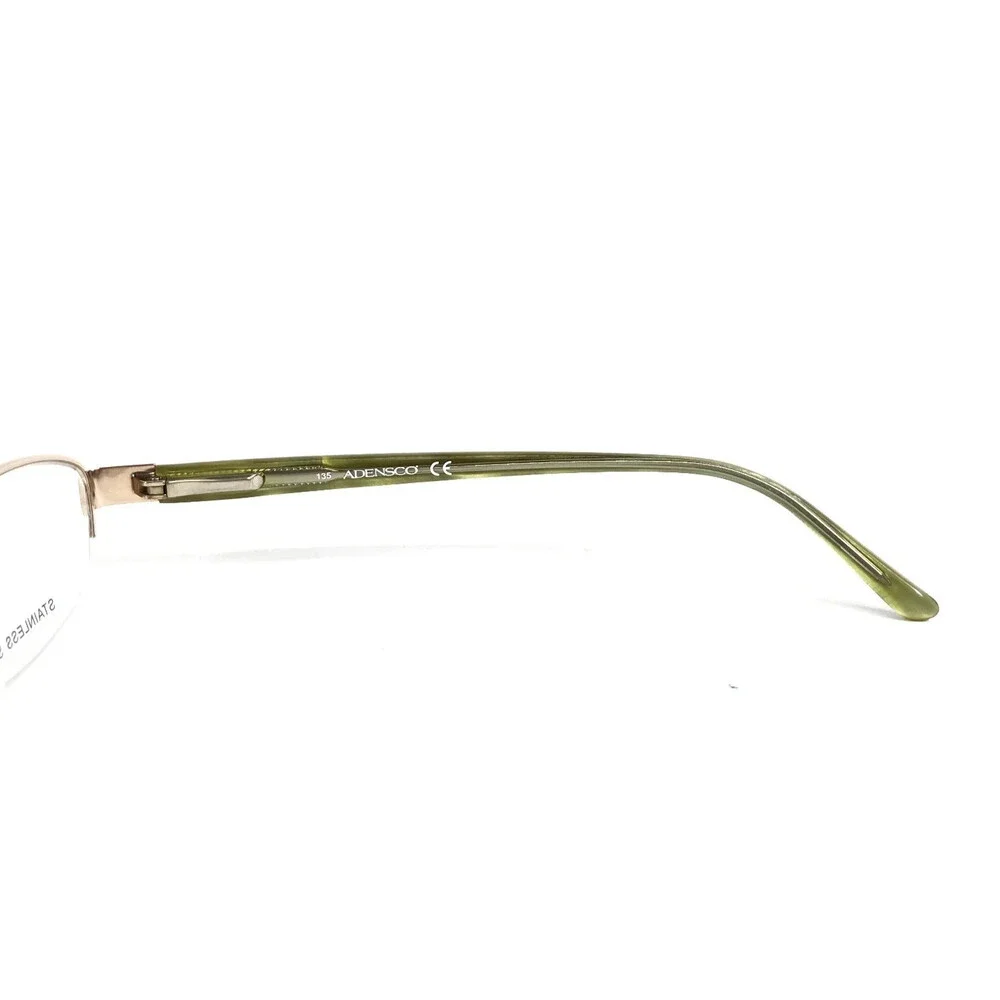 Adensco Eyeglasses Frames DENISE FJ4 Pale Gold Brown Tortoise Green 52-17-135